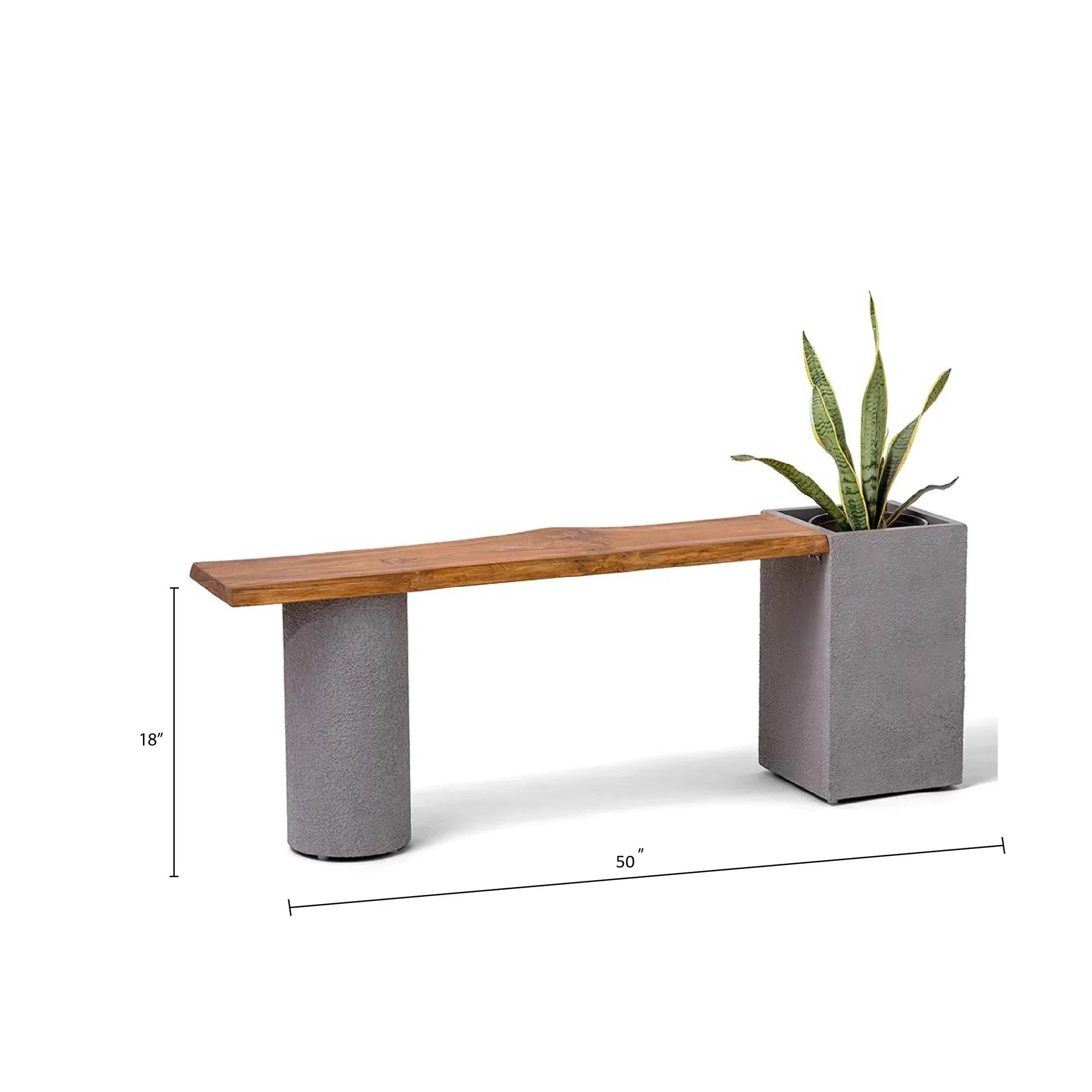 Dot Square Planter Bench