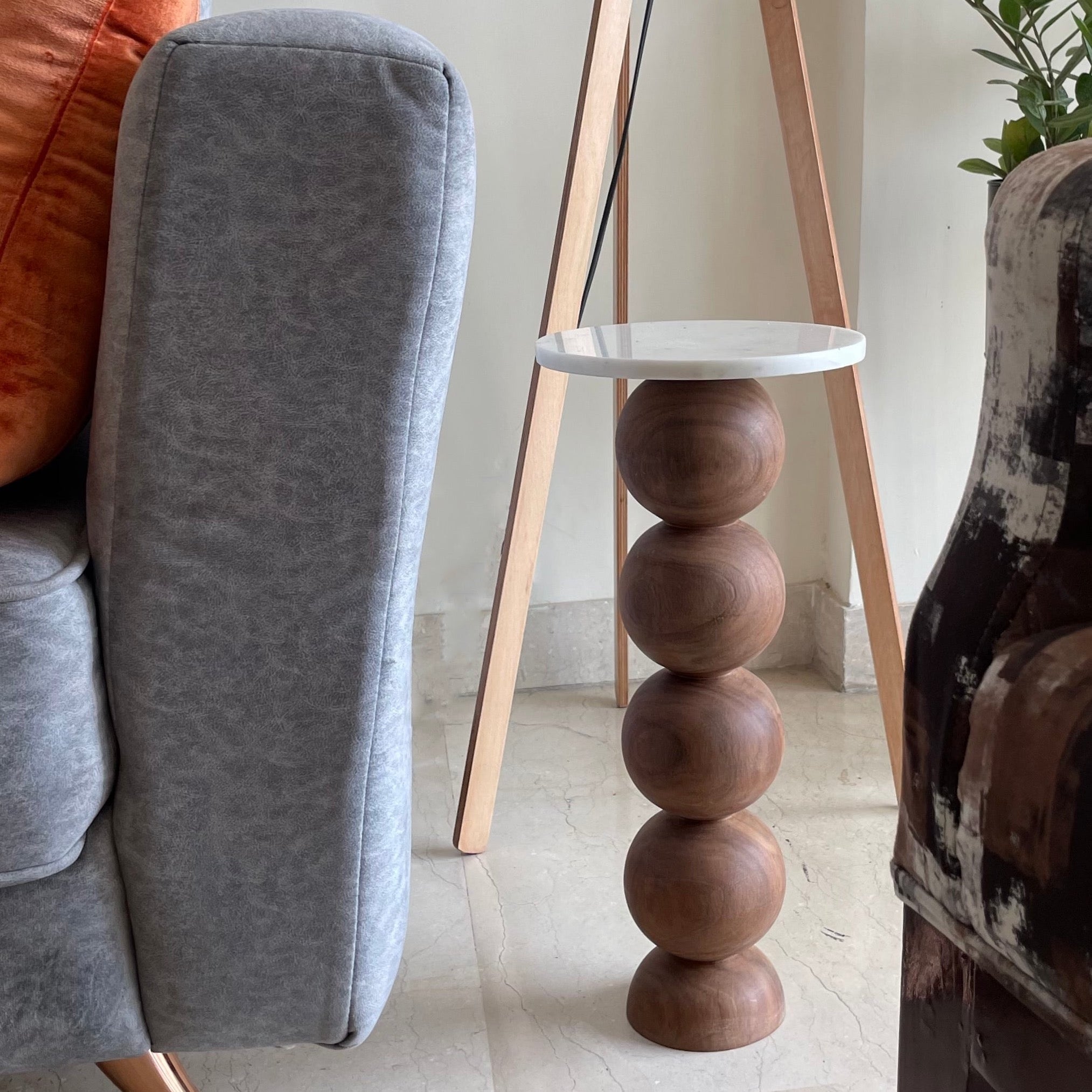 Ball Pack Table - Brown