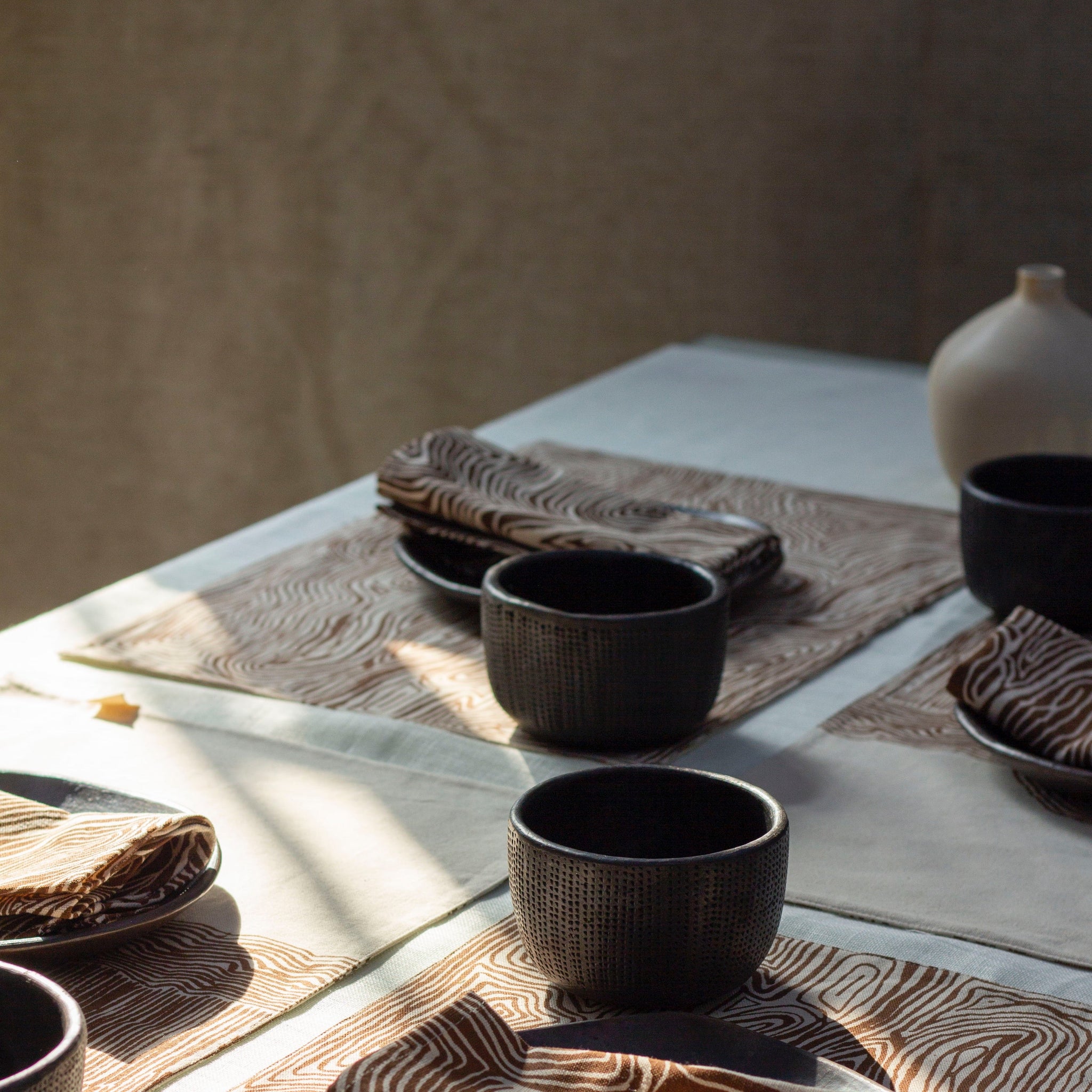 Square Texture Narrow Bowl