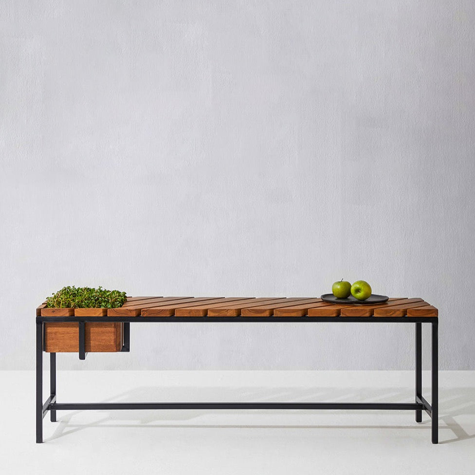 Parallel Lines Planter Bench