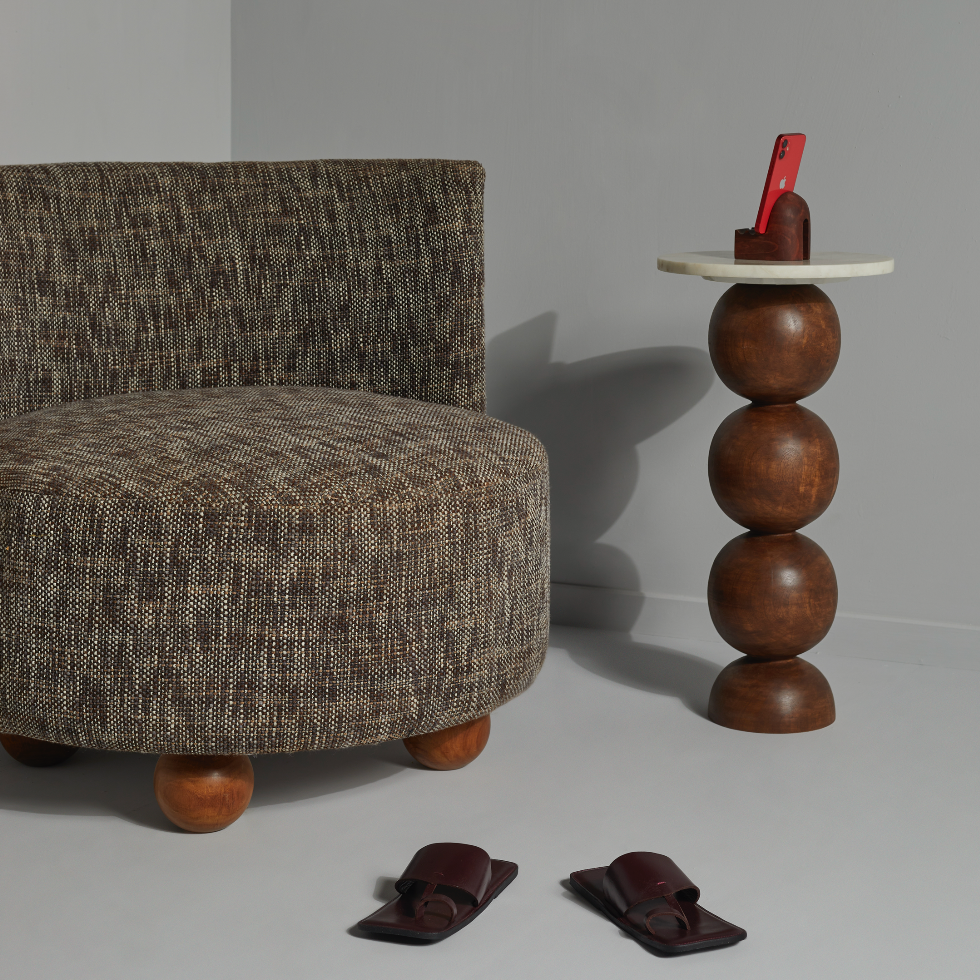 Ball Pack Table - Brown