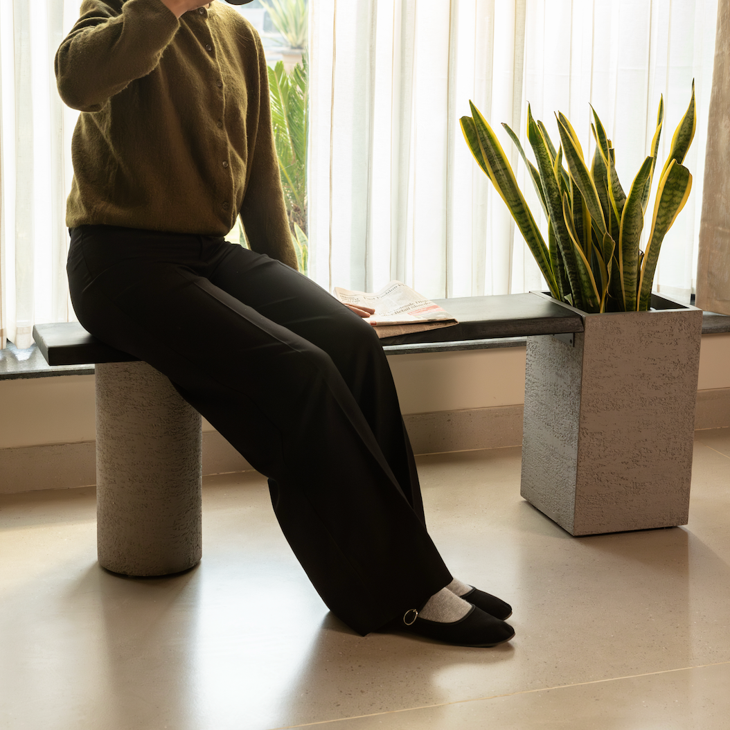 Dot Square Planter Bench