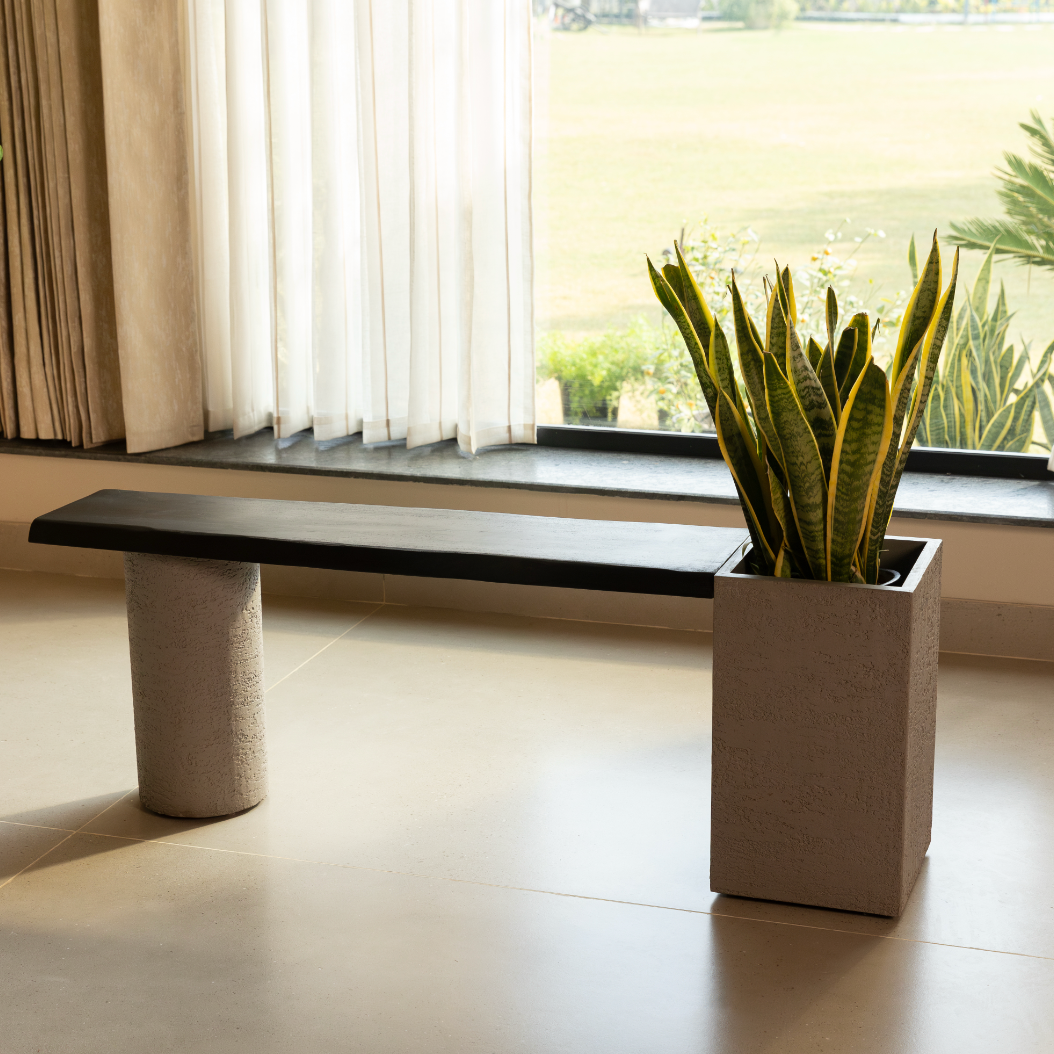 Dot Square Planter Bench