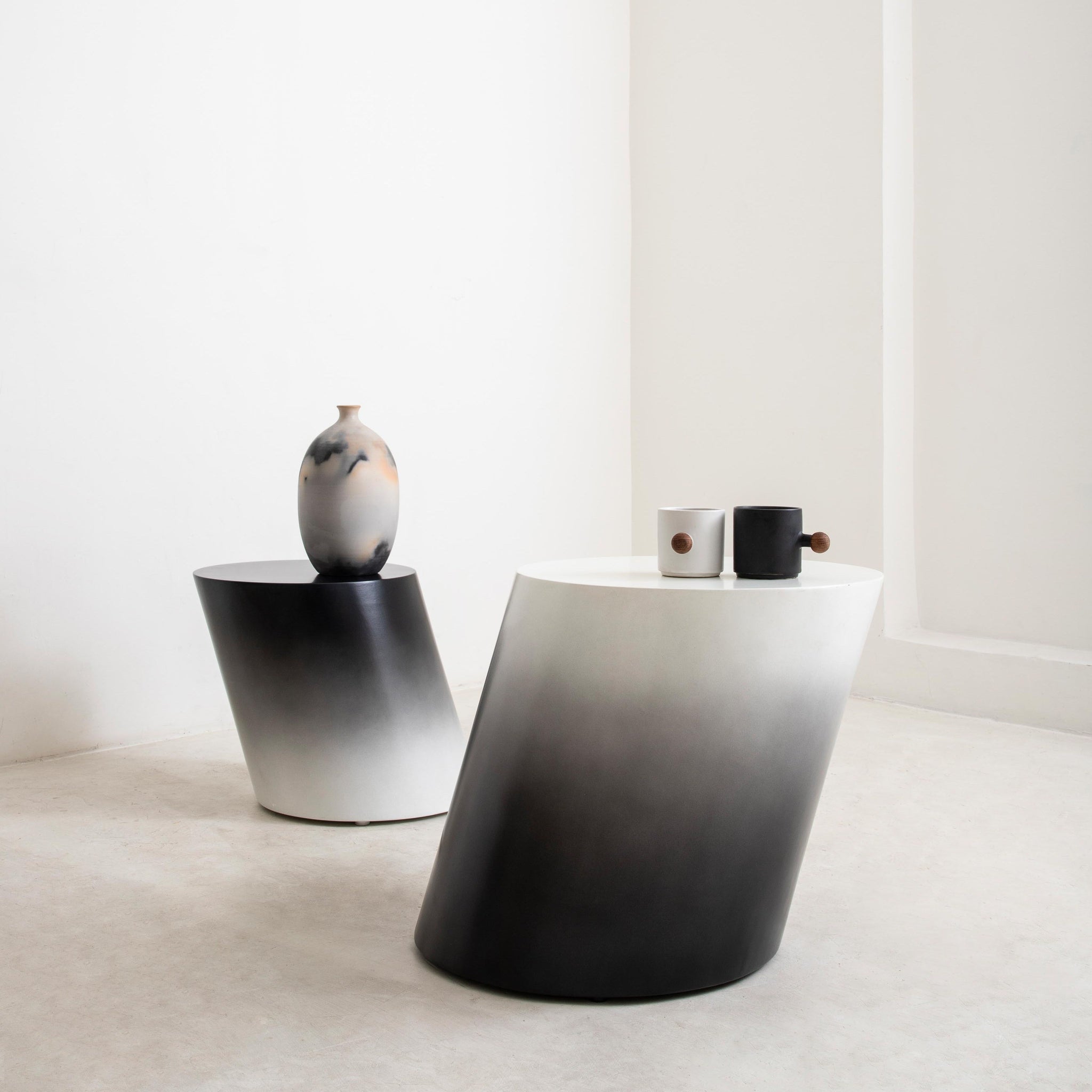 Smoked Side Tables - Set of 2