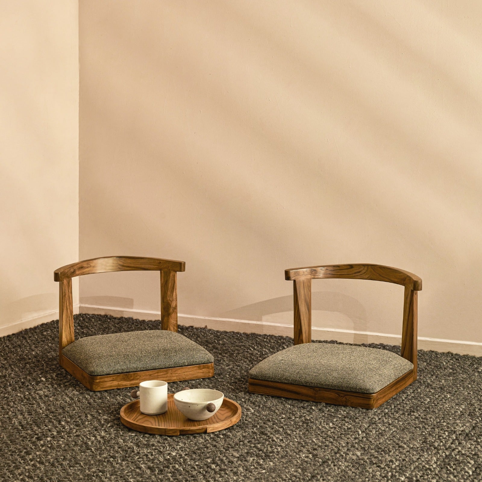 Square Floor Chair - Set of 2